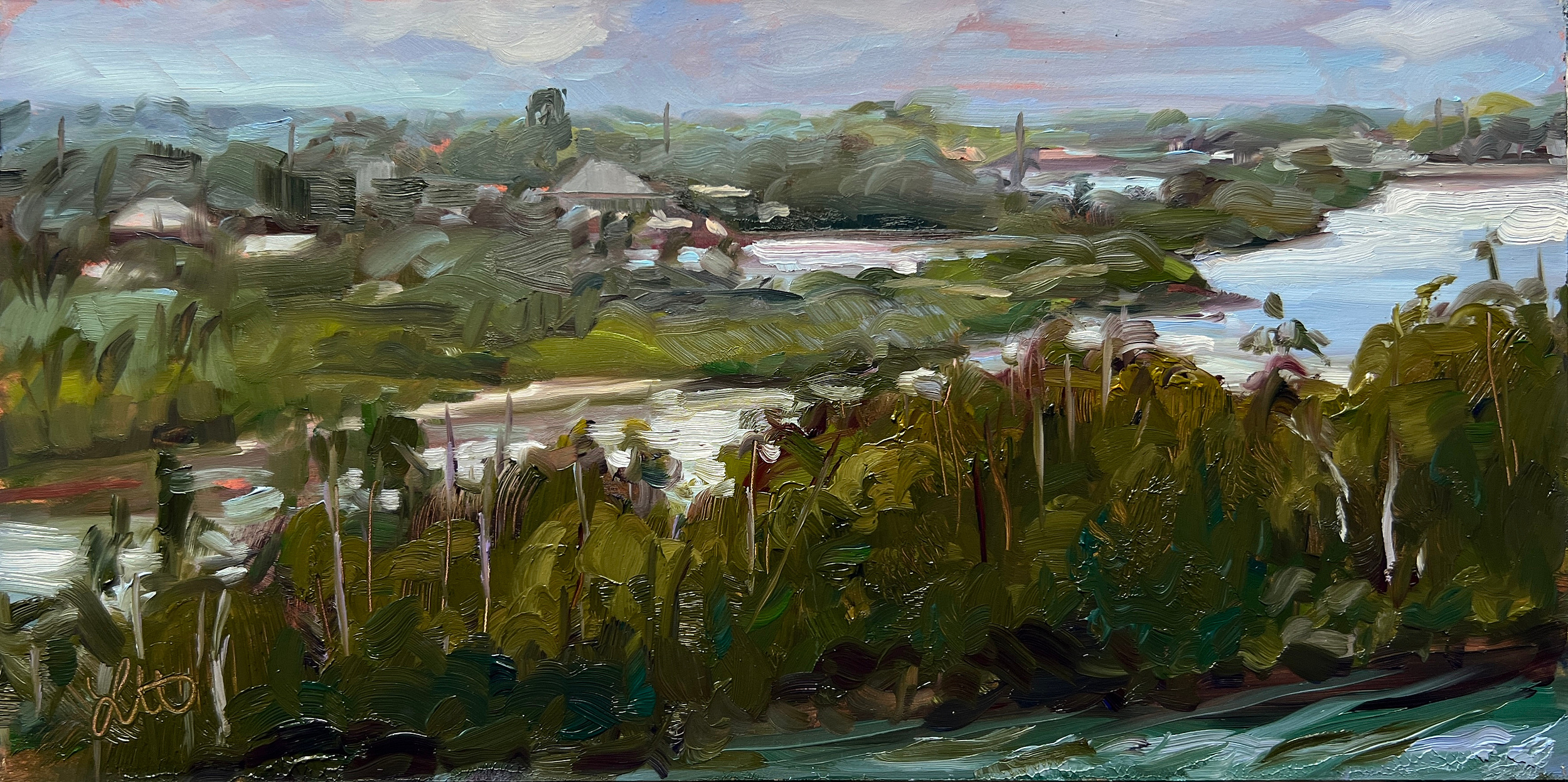 Rainy Rooftop View, 2024
6 x 12 in. Oil on Panel
Painted En Plein Air
Habourside Place - Jupiter, FL
$360